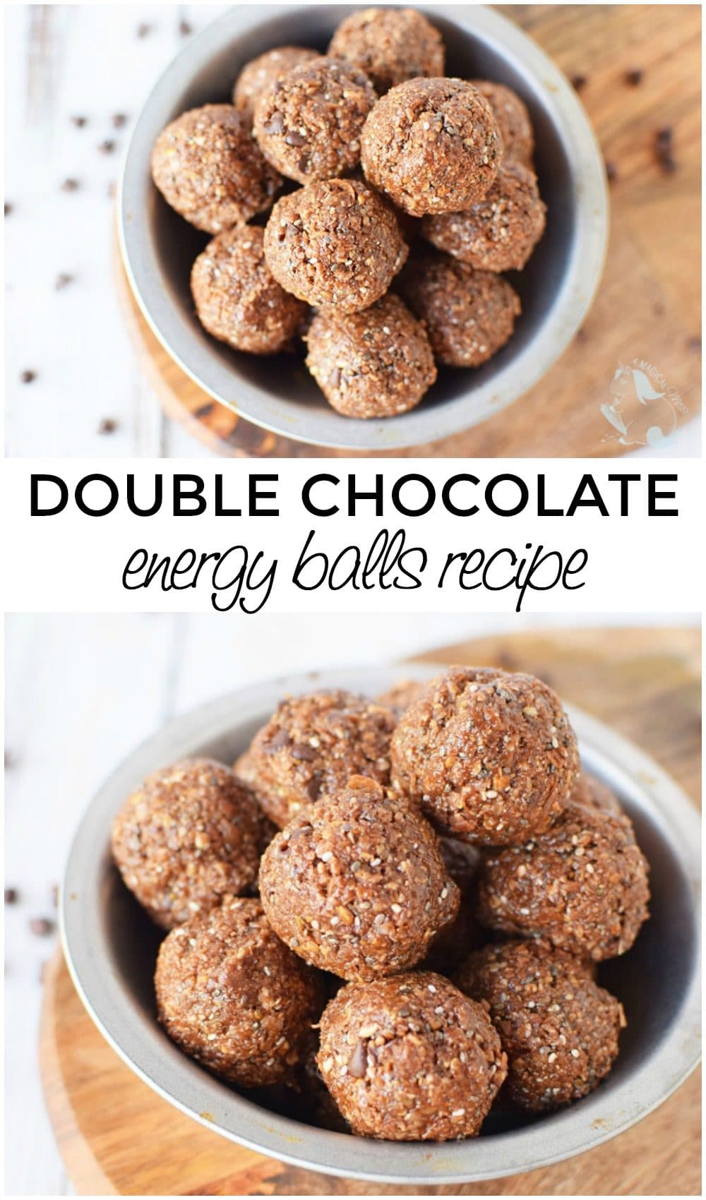 Double Chocolate Energy Balls No-Bake Recipe! Snack! - A Magical Mess