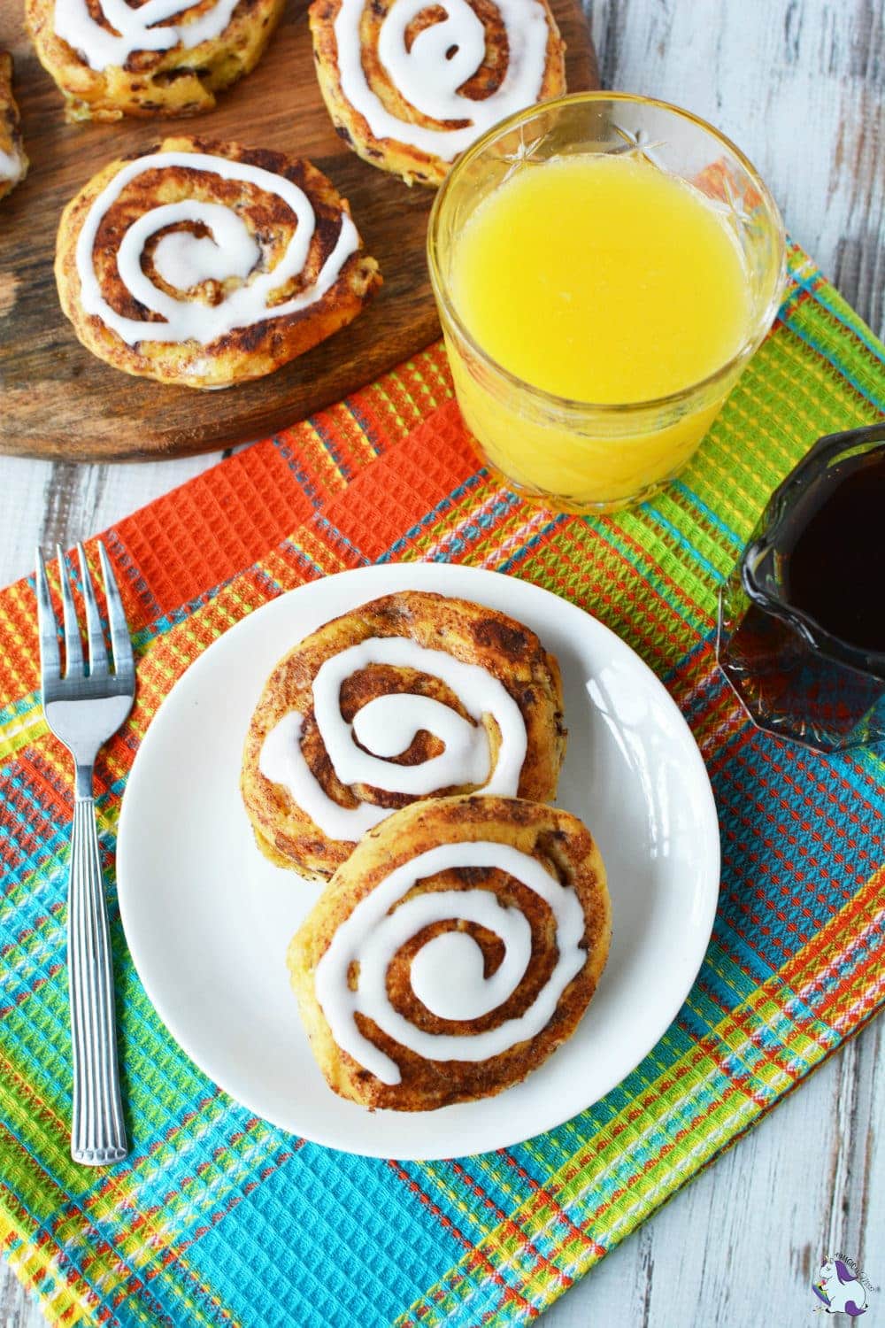 Super easy and crowd pleasing cinnamon roll French toast recipe