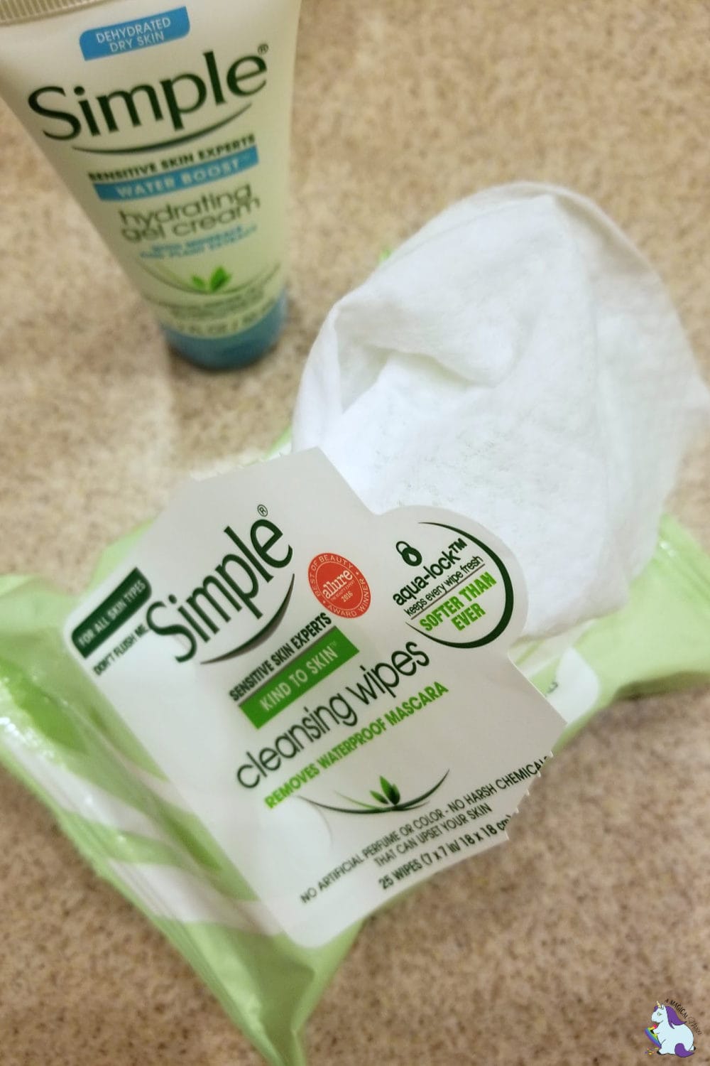 Simple cleansing wipes. 