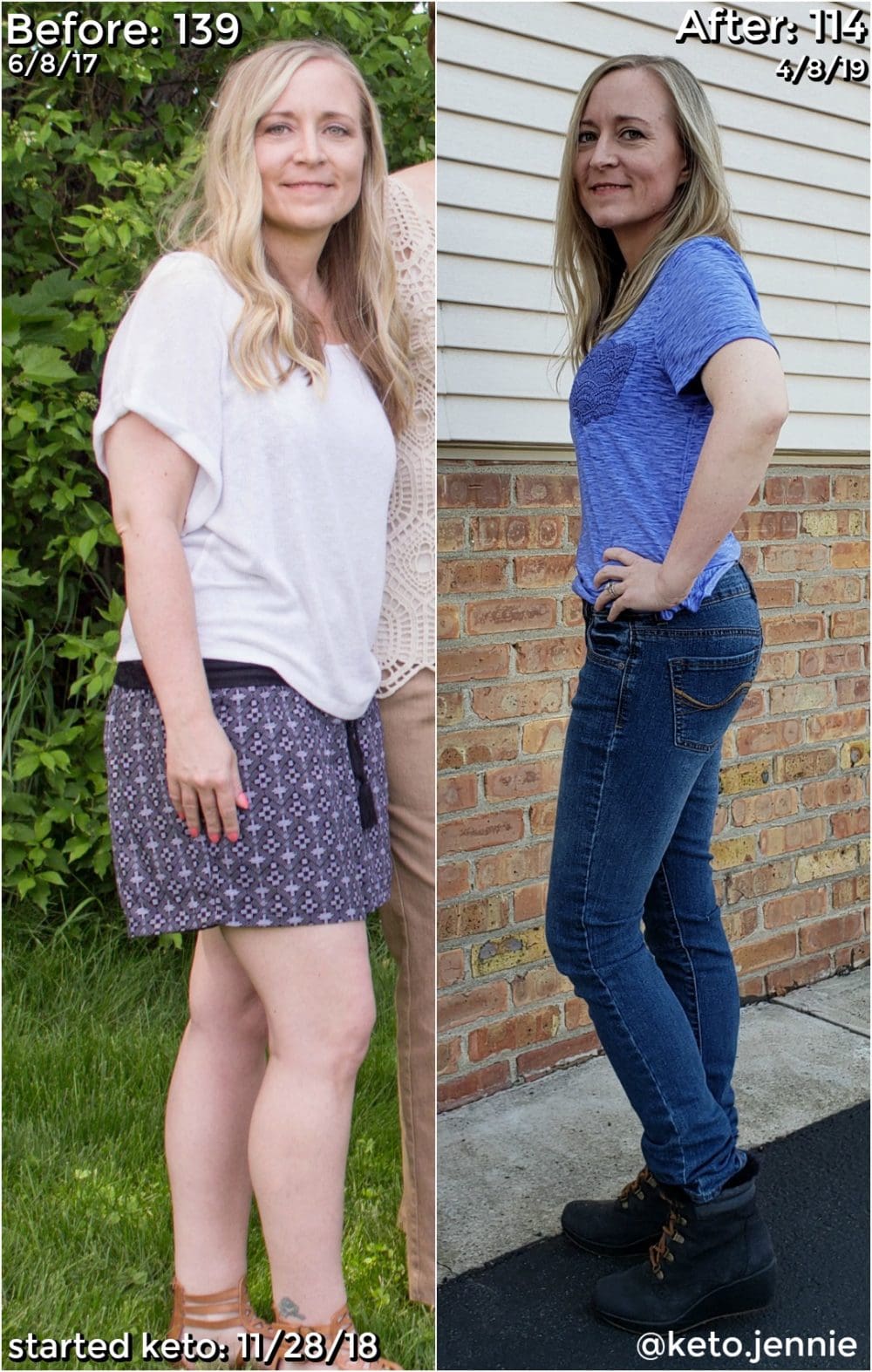 Jen Soltys before and after Keto