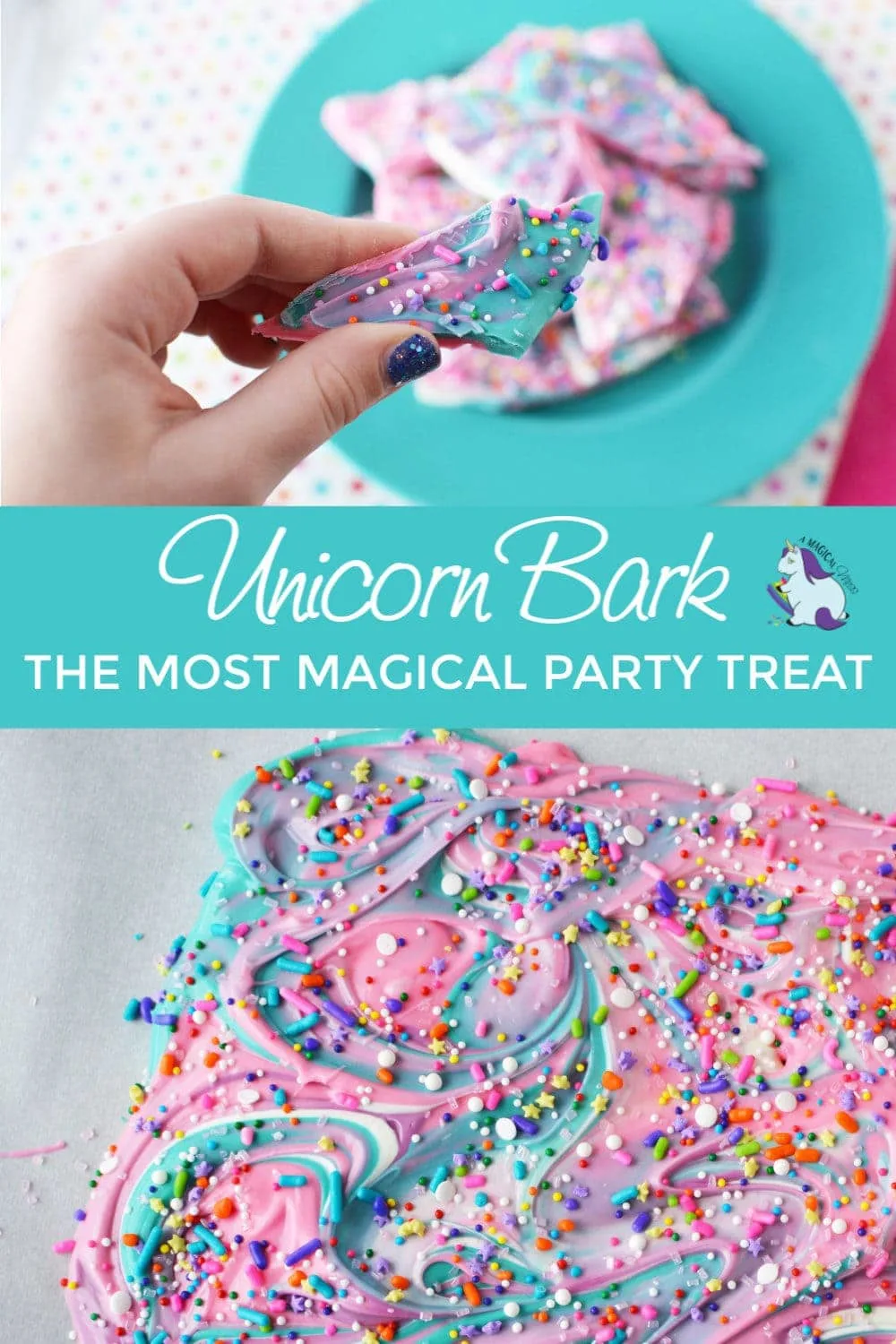 unicorn bark - the most magical party treat