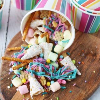 Whimsical snack mix for themed party