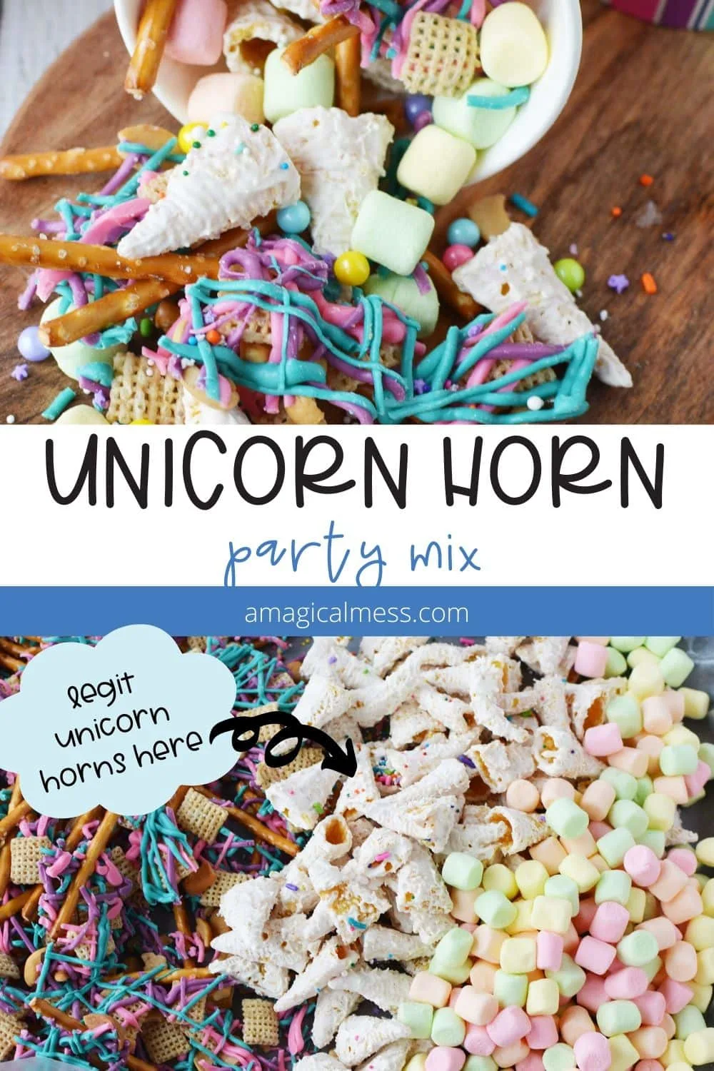 snack mix for a unicorn party