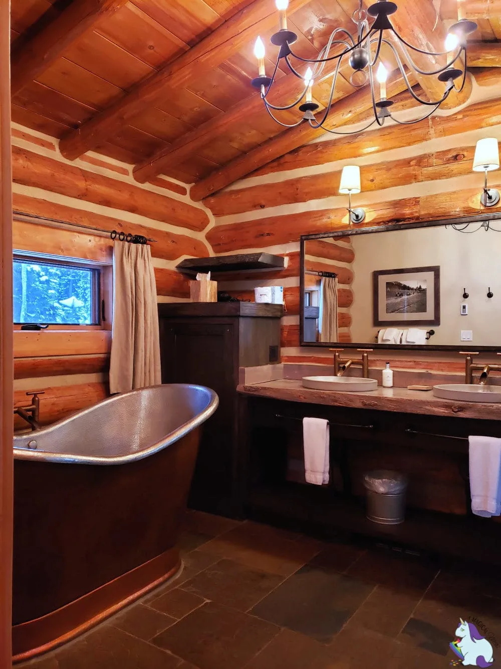 Lone Mountain Ranch in Big Sky Montana picture of the bathroom. 