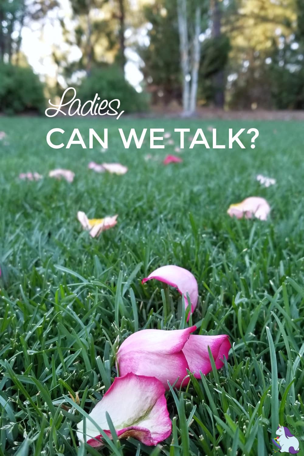 flower petals on grass