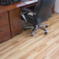 Declutter the office and install new floor