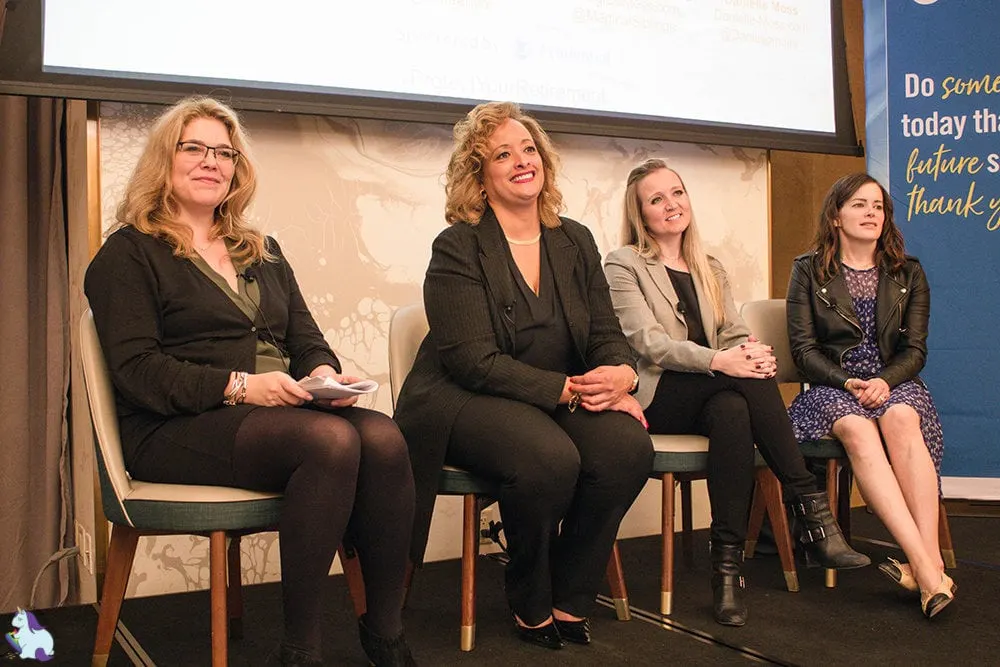 Aliza Freud, ShirleyAnn Robertson, Shelley VanWitzenburg, and Danielle Moss on the Prudential Panel Chicago.