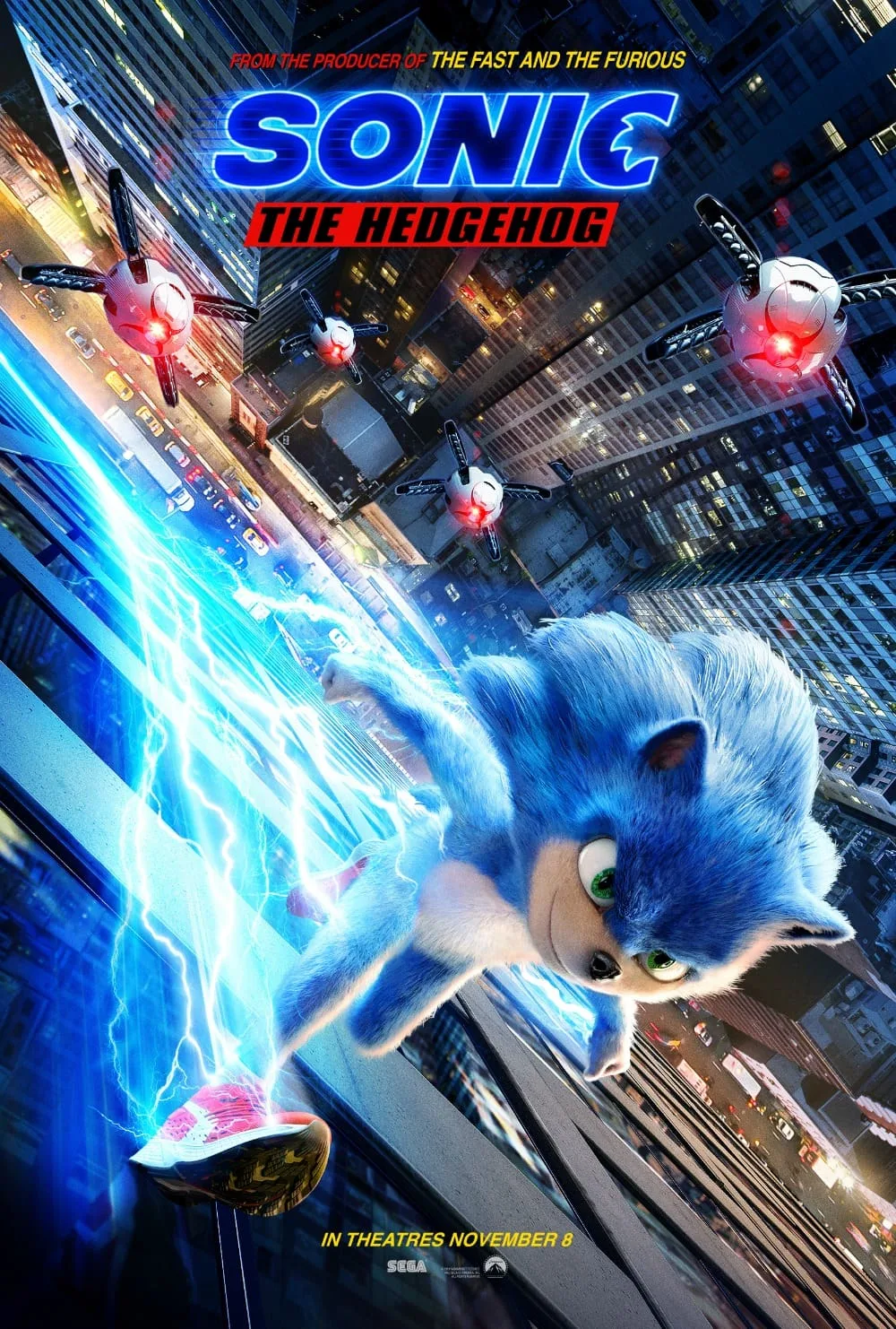 Sonic - Liberado o primeiro trailer do filme em live-action