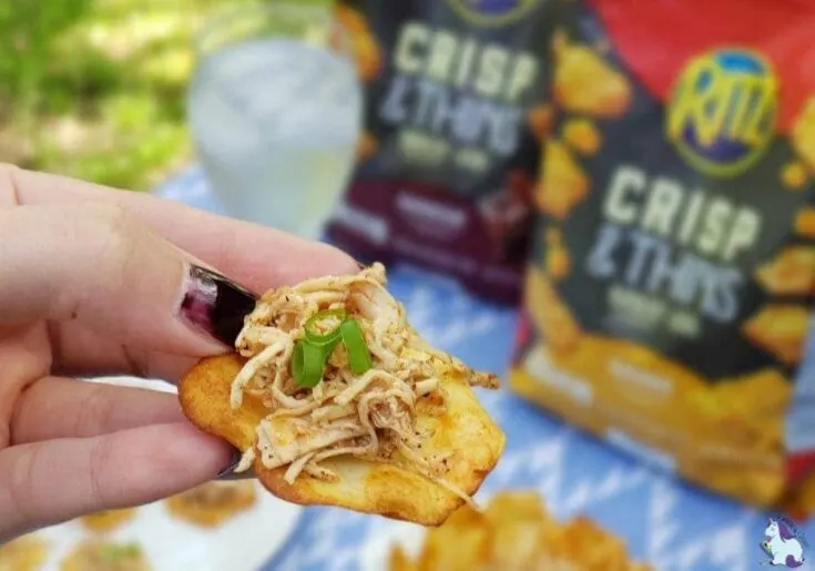 Pulled chicken recipe for the perfect backyard snack!