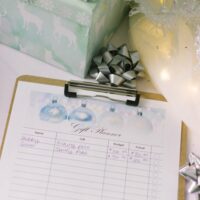Gift tracker sheet