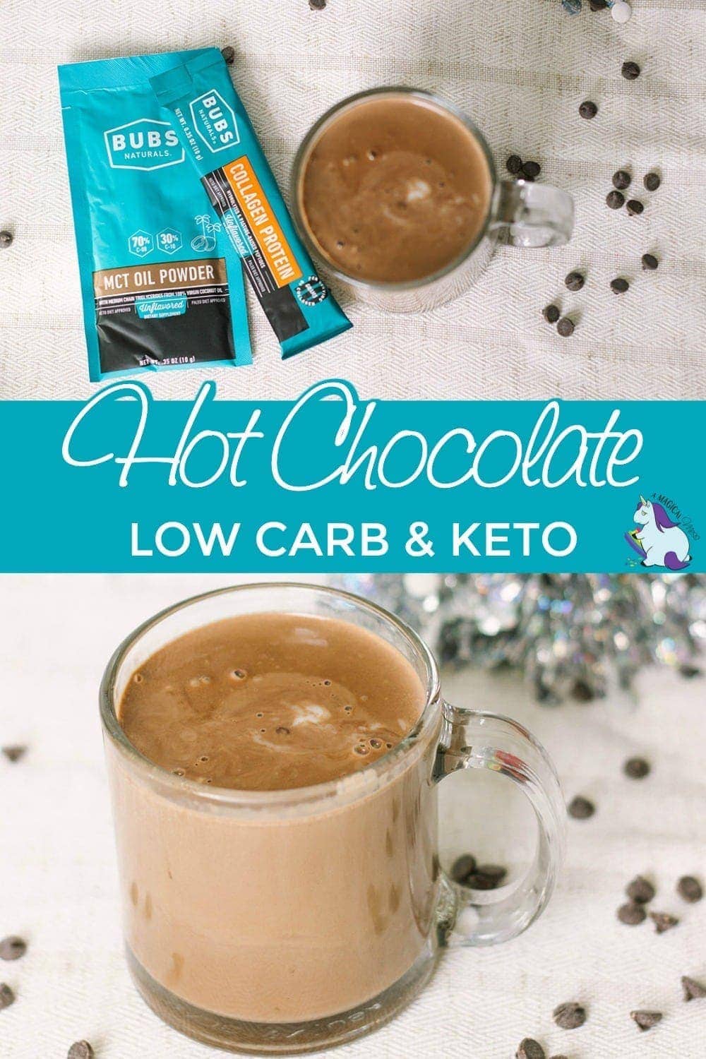 Keto friendly hot chocolate with BUBS Naturals products