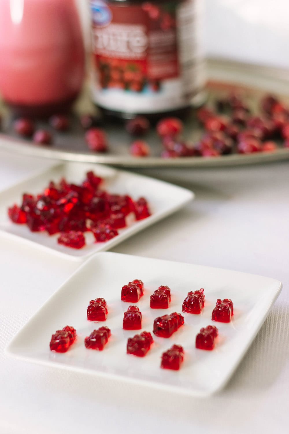 Unsweetened Cranberry Juice Gummy Bears 