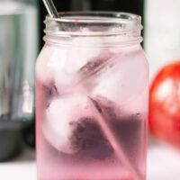 Sparkling water with pomegranate