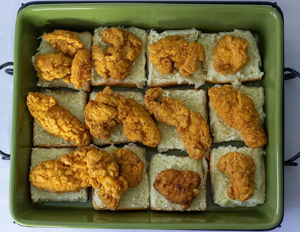 Tyson® Crispy Chicken Strips on rolls.