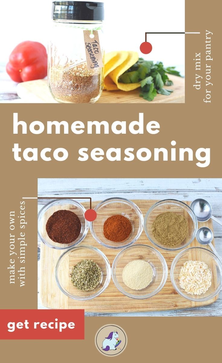 ingredients for homemade taco seasoning