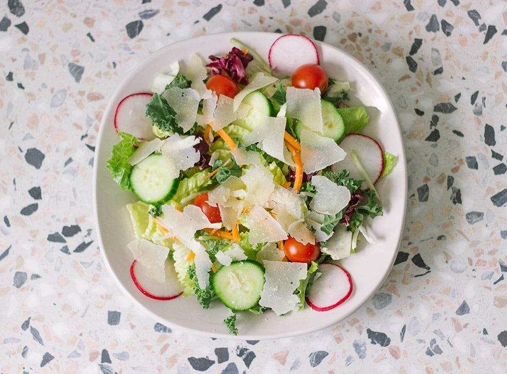 salad on a table
