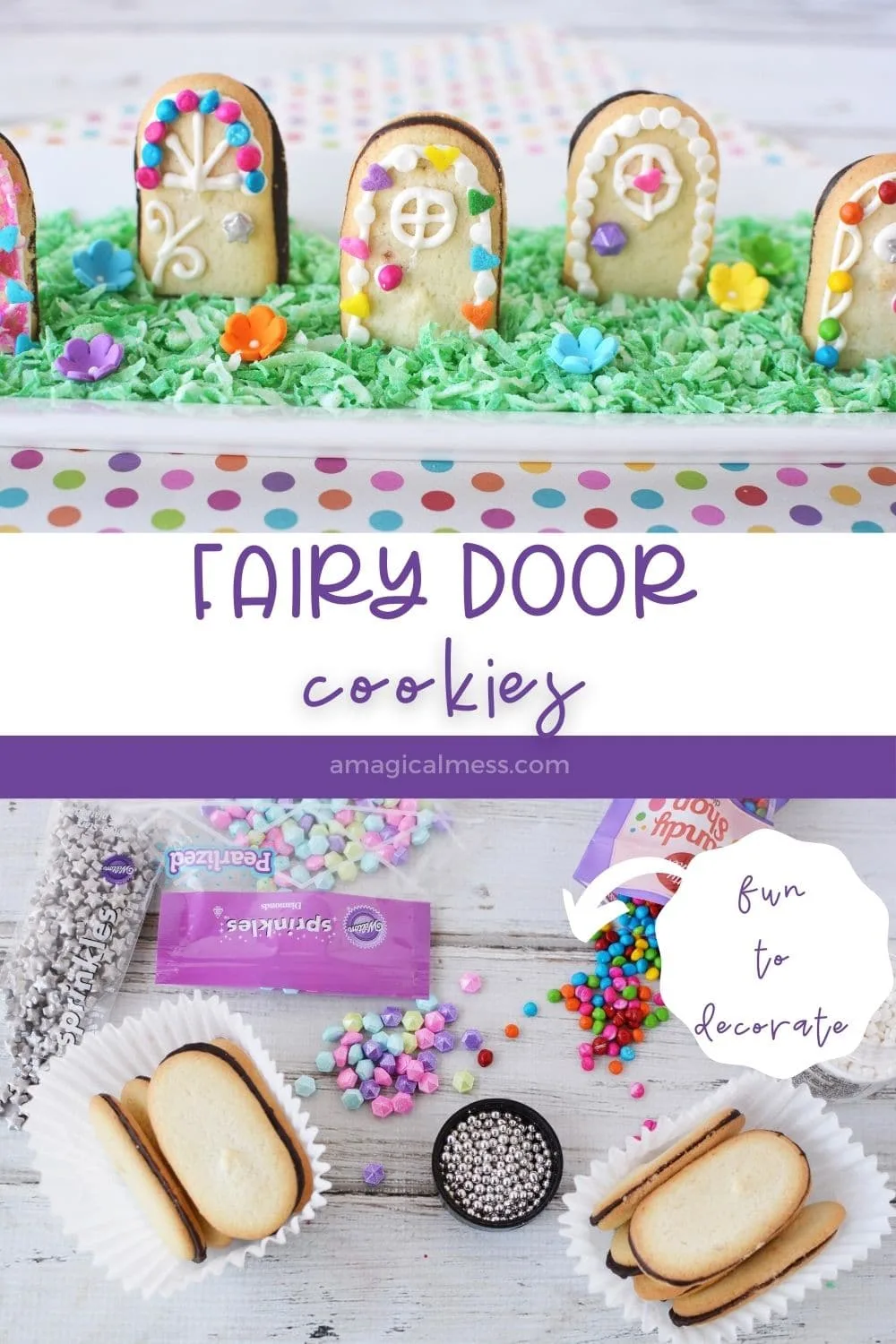 fairy door cookies and ingredients to make them