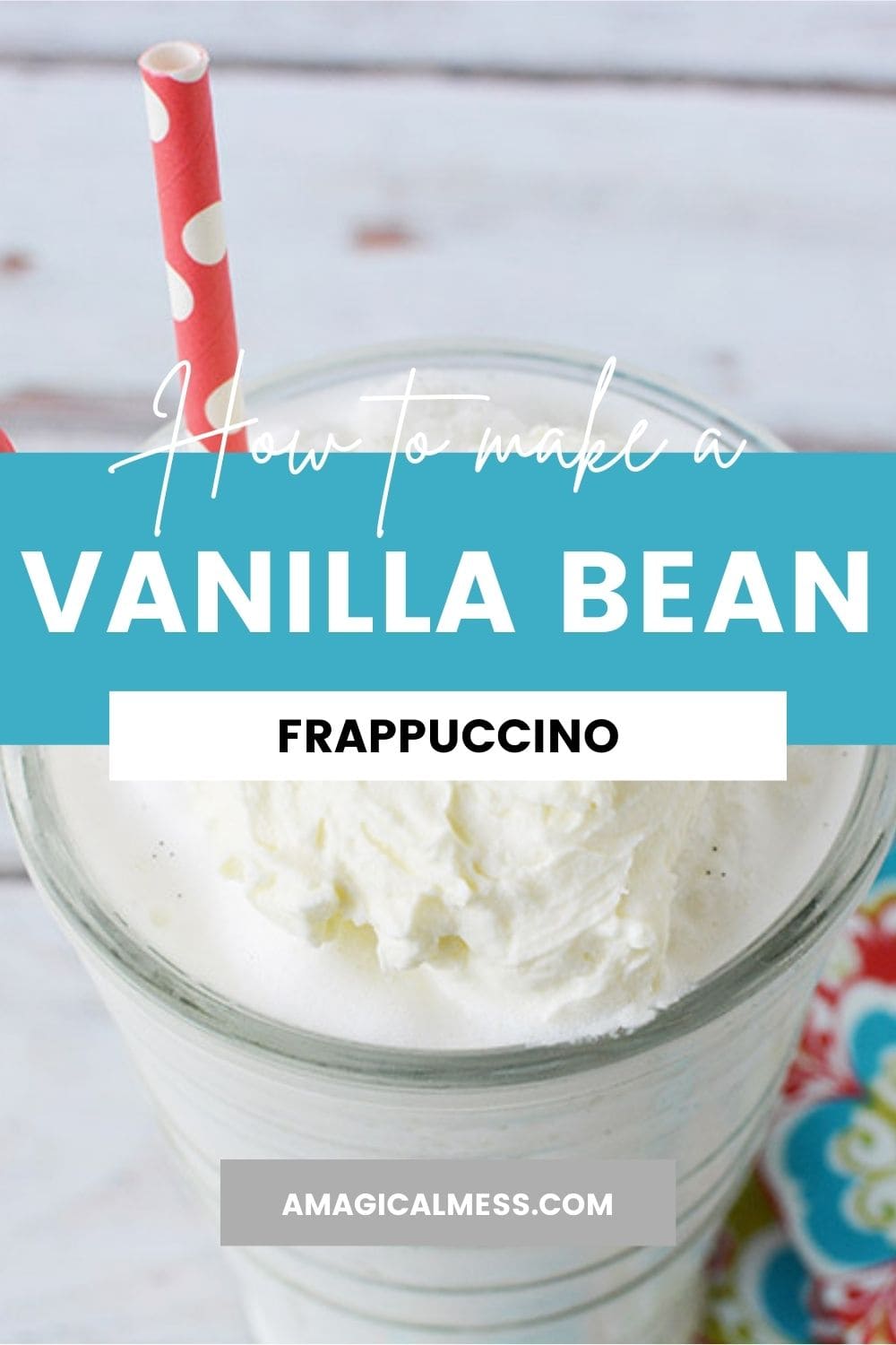 vanilla bean frappuccino with strawberry puree