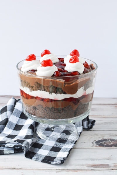 Black Forest Trifle Recipe | Easy Chocolate Cherry Trifle