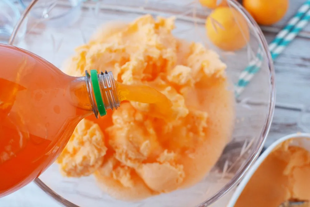 2-Ingredient Orange Sherbet Punch Recipe