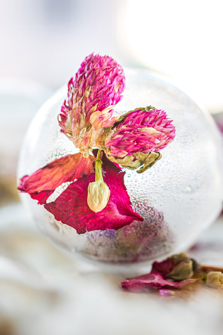 DIY Floral Tea Globes for Blooming Flower Tea