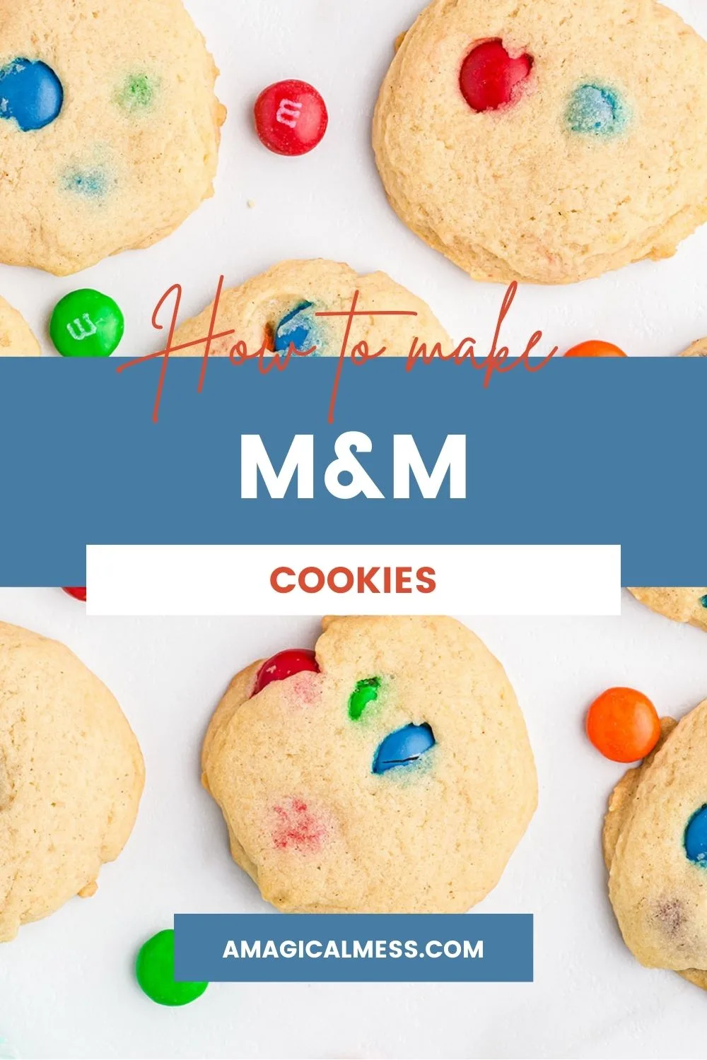 Cookies with M&M candies in them.