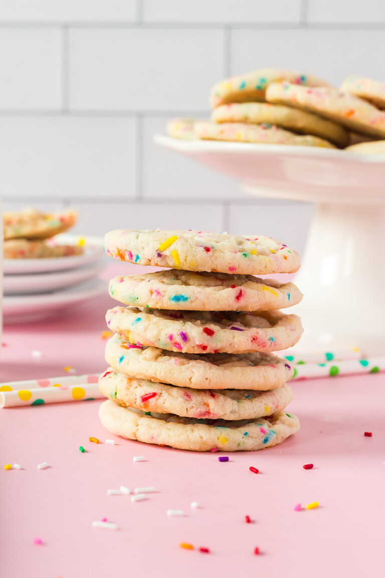 Soft and Chewy Funfetti Confetti Sugar Cookies Recipe