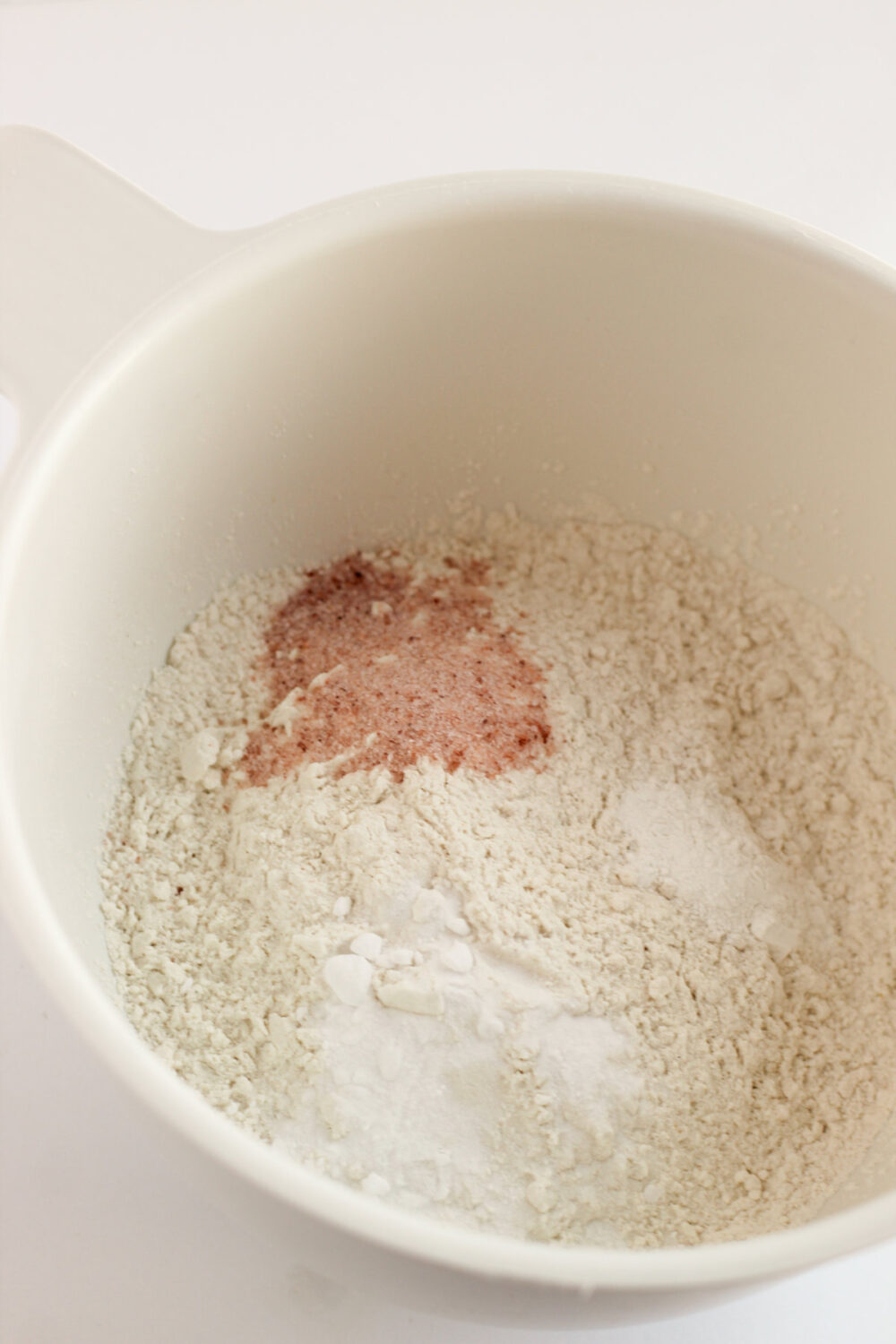 Flour and dry ingredients. 