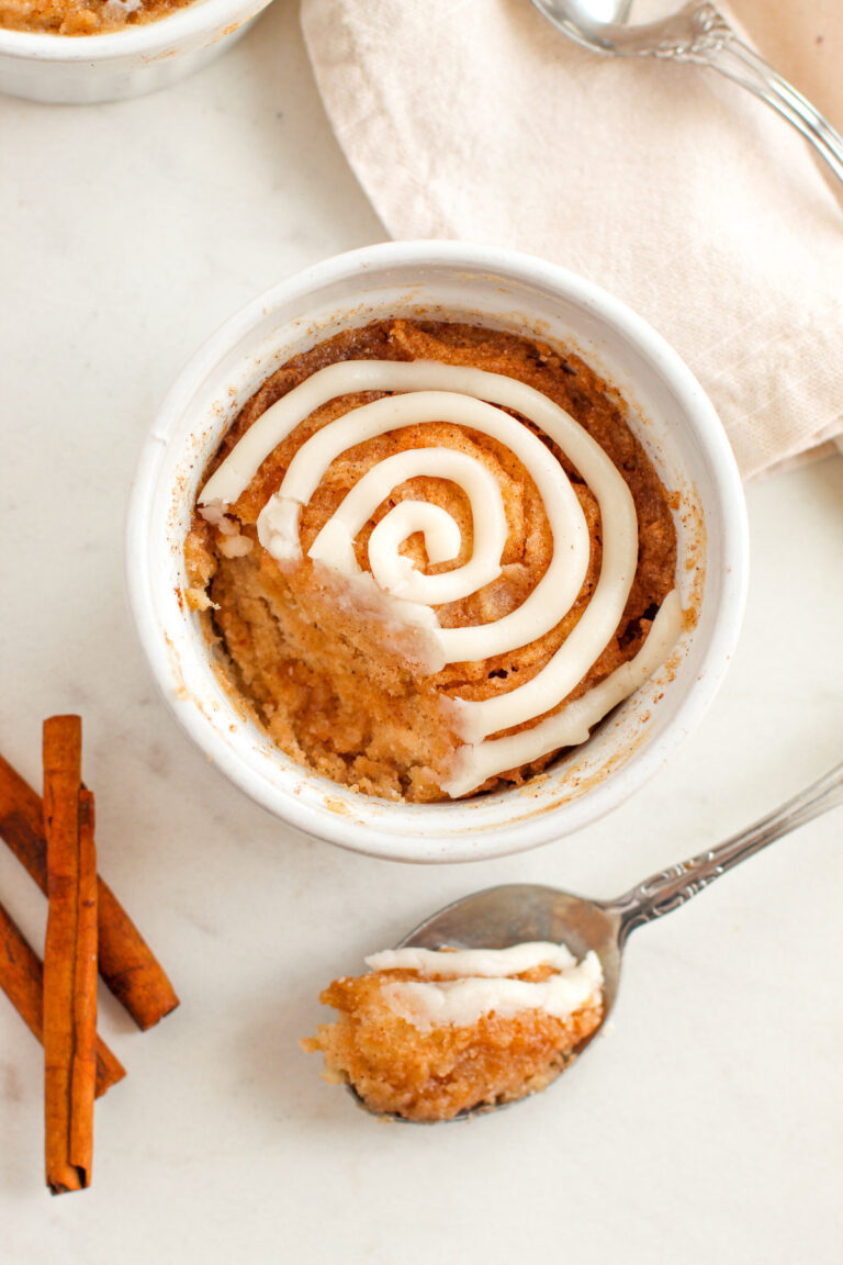 Microwave Cinnamon Roll Cake Recipe