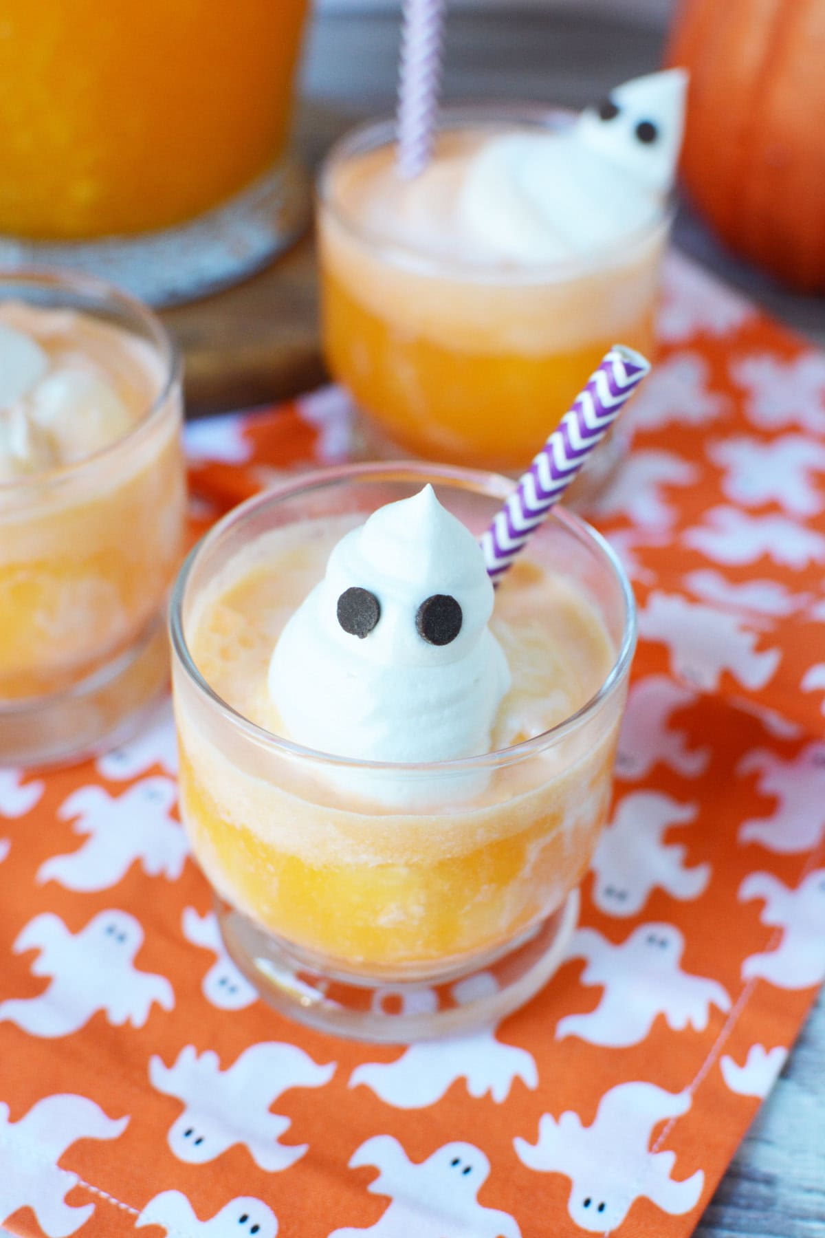 Pink Ghost Halloween PARTY CUPS Punch Drinks Dessert Ice Cream 