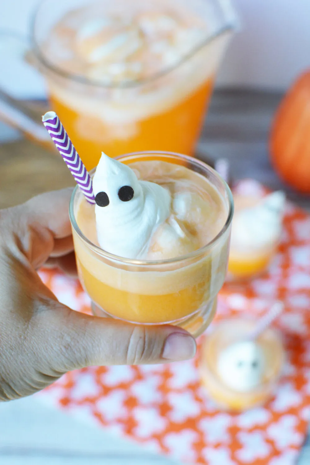 Pink Ghost Halloween PARTY CUPS Punch Drinks Dessert Ice Cream 