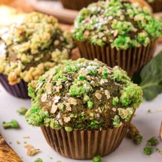 Moldy muffins for a Halloween breakfast trick.