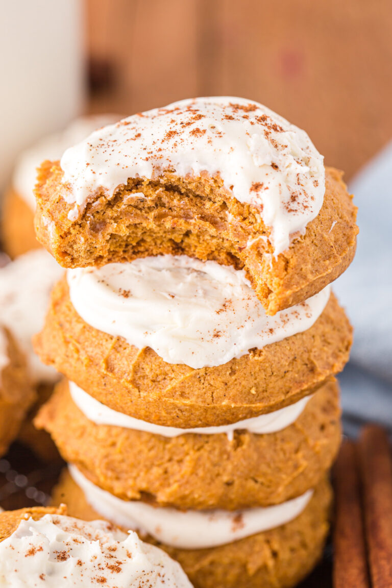 Easy Pumpkin Cookies Recipe with Frosting