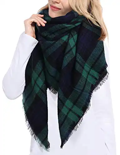 Plaid Blanket Winter Scarf