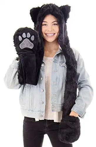 Cat Hat with Mittens