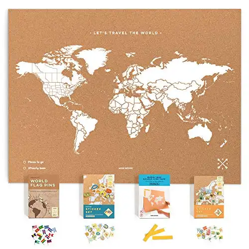 Push Pin Travel Map Kit