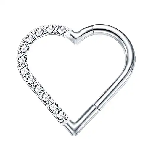 Heart Daith Piercing Jewelry