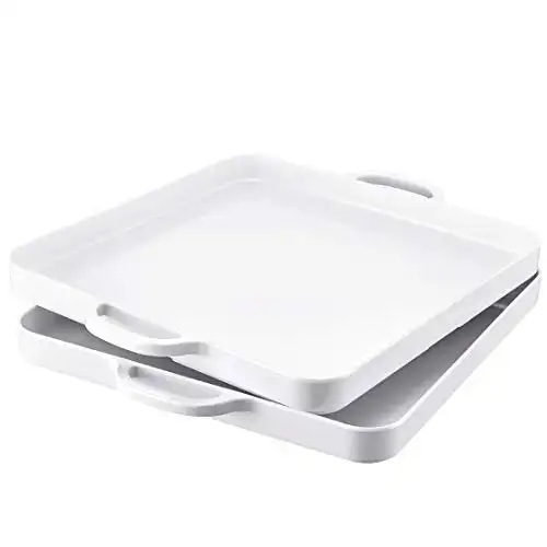 Square Serving Trays with Handles