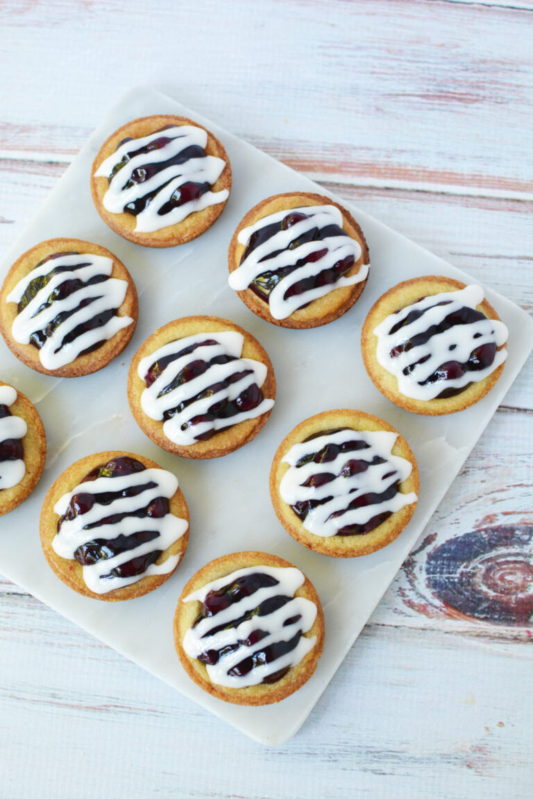 Simple Blueberry Pie Cookies Recipe with Glaze