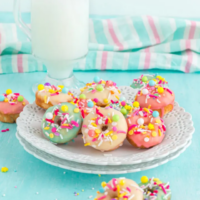 Bright and Delicious Mini Donuts with Colorful Glaze – Little Fairy Donuts-Cover image