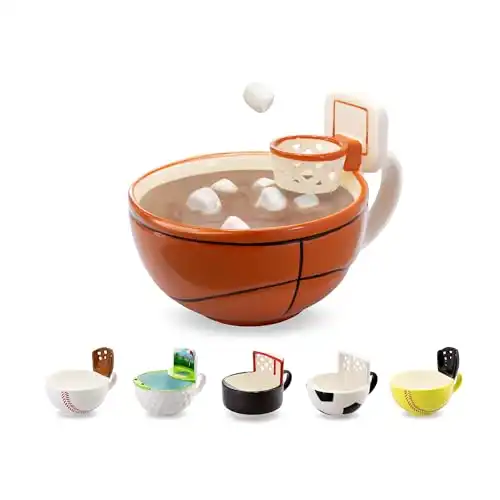 Basketball Mug with Mini Hoop
