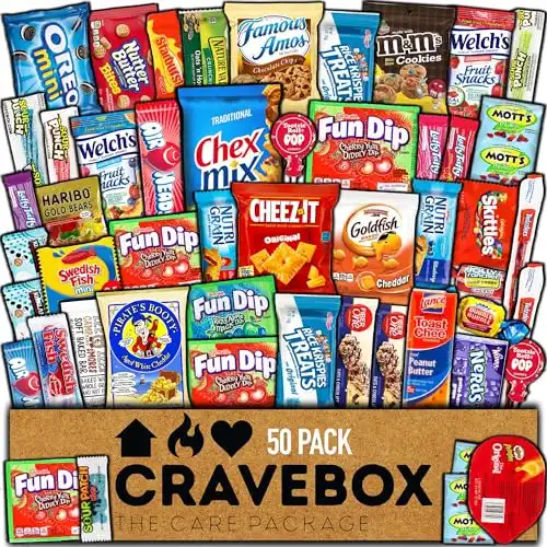 CRAVEBOX Snack Box (50 Count)