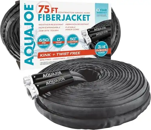 Aqua Joe FiberJacket Garden Hose