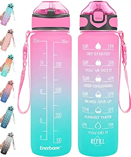 32 oz Water Bottle with Times