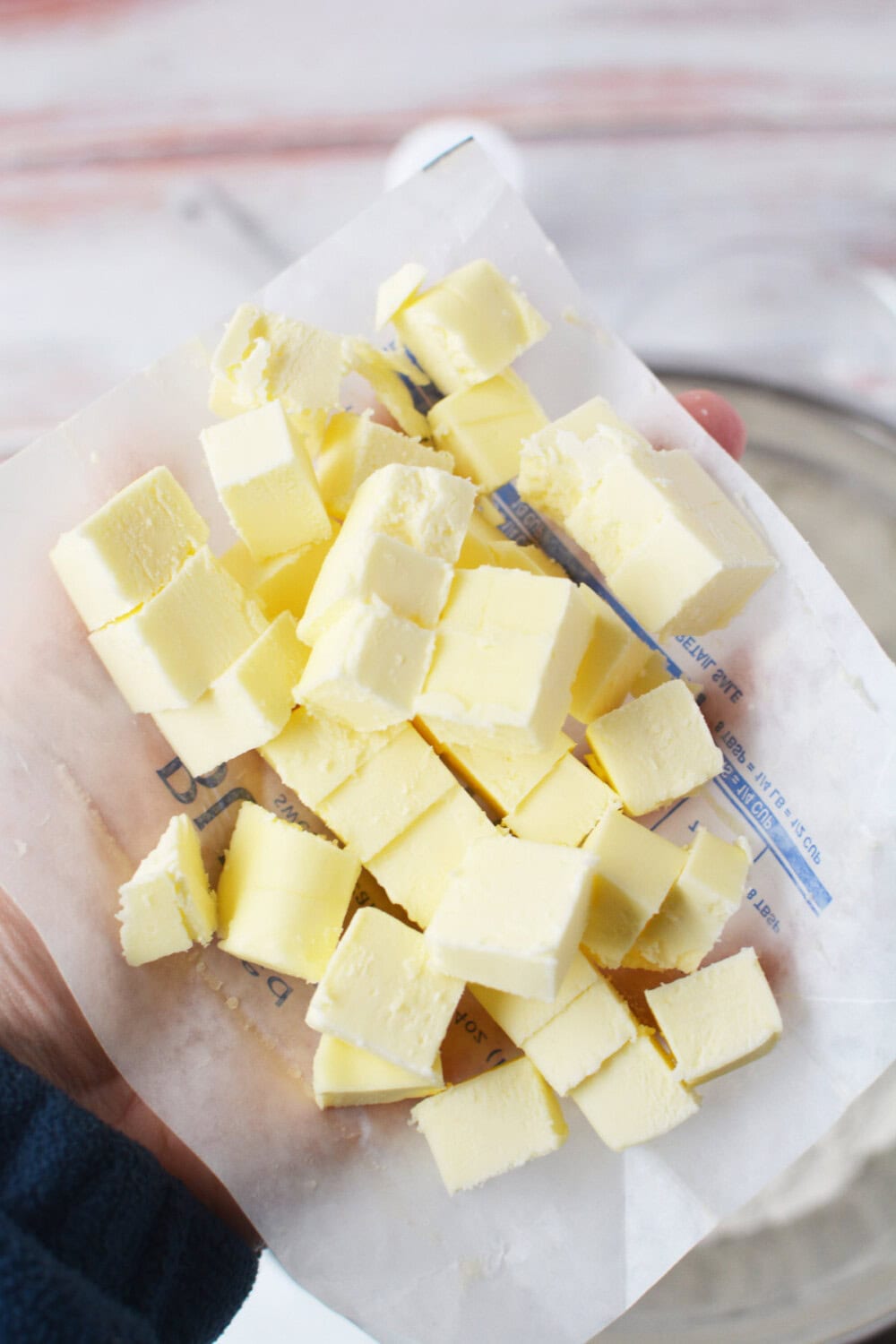 butter cut into chunks