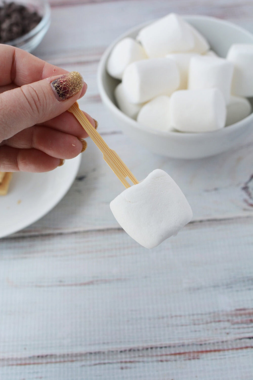 Marshmallow on a skewer