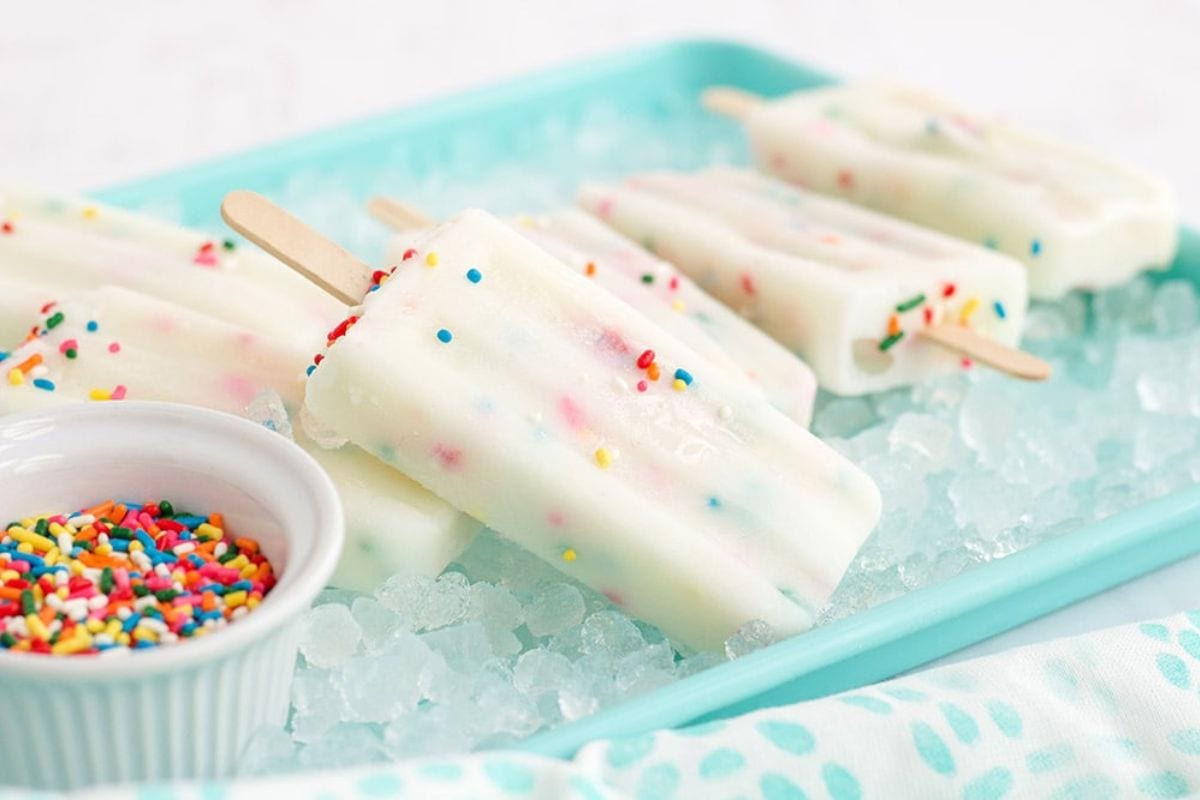 cake mix pops on ice