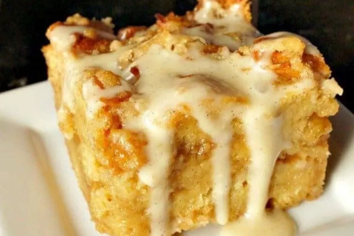 cinnamon roll bread pudding