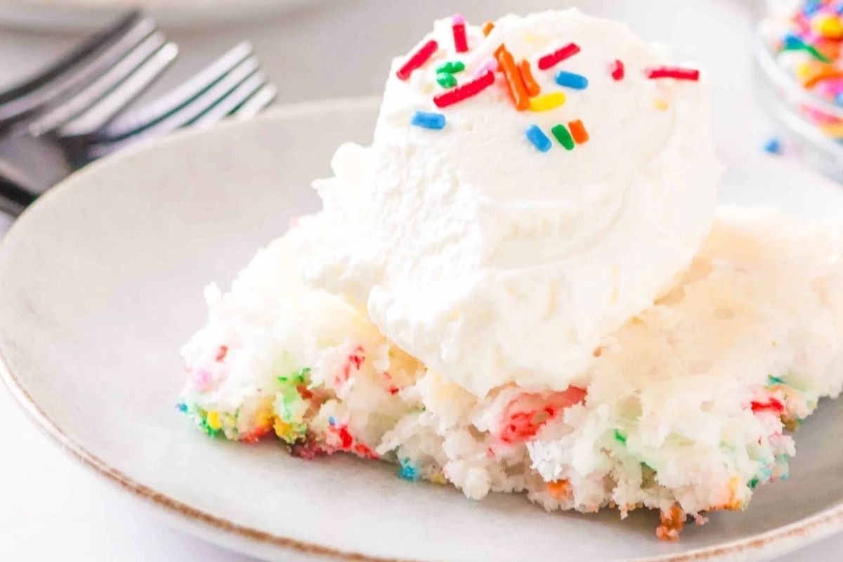 Funfetti angel food cake