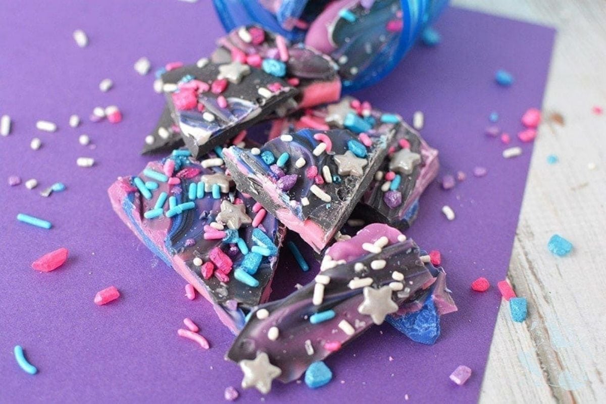 galaxy bark candy